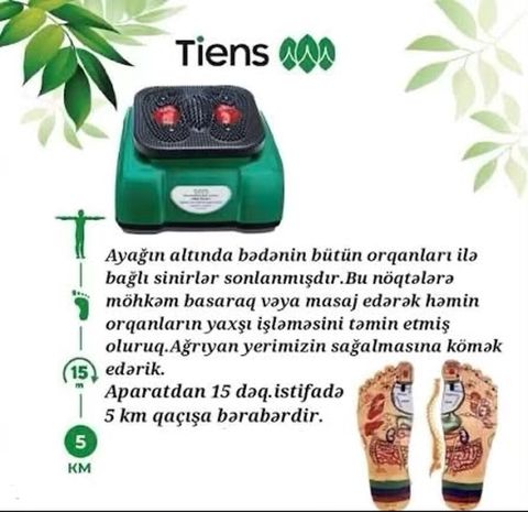 Tiens Blood Circulative Massager TQ-D30 – ayaqaltı masaj və qan — 1 500 ₼ · Xırdalan · Masaj aparatları Tiens Blood Circulative Massager TQ-D30 – ayaqaltı masaj və qan — Xırdalan