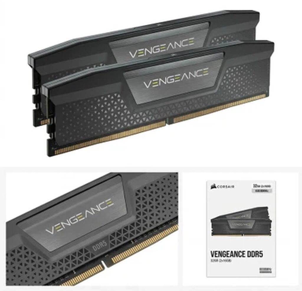 Corsair Vengeance DDR5 32GB 6000MHz Operativ Yaddaş (Dımm) Məhsul — Operativ yaddaş, Bakı