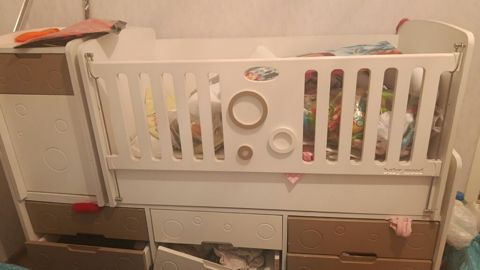 Uşaq çarpayısı və komod dəsti - Model: Baby Mood (üzərində loqo var) — 120 ₼ · Bakı · Bəşikləri Uşaq çarpayısı və komod dəsti - Model: Baby Mood (üzərində loqo var) — Bakı
