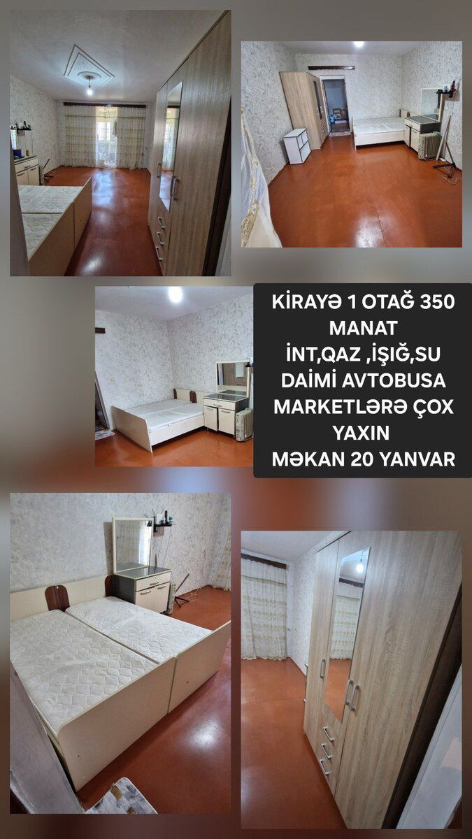 1-otaqlı mənzil kirayə verilir, Yasamal r., 18 m² — Mənzil, Bakı (7)