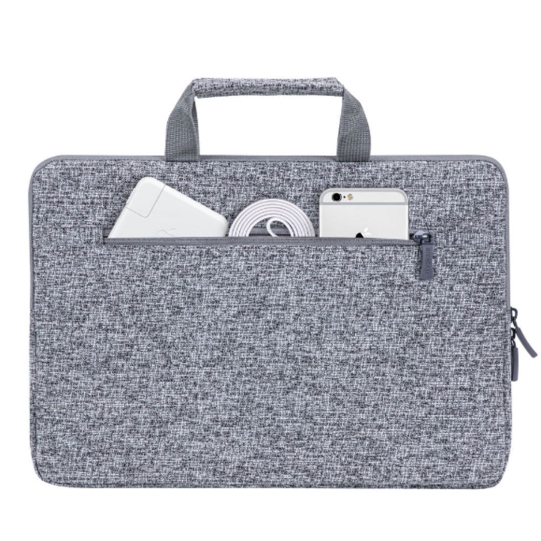 Noutbuk üçün Çanta 13.3 Rivacase 7913 Light grey — Noutbuk aksesuarları, Bakı (3)
