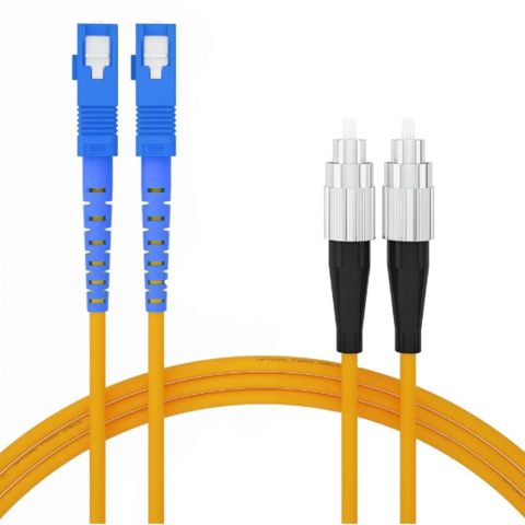 Optik kabel Sc-fc Single mode Duplex (1.5 metr) Linkbasic FAS23-2-1.5 — Almal — Видео кабели и адаптеры