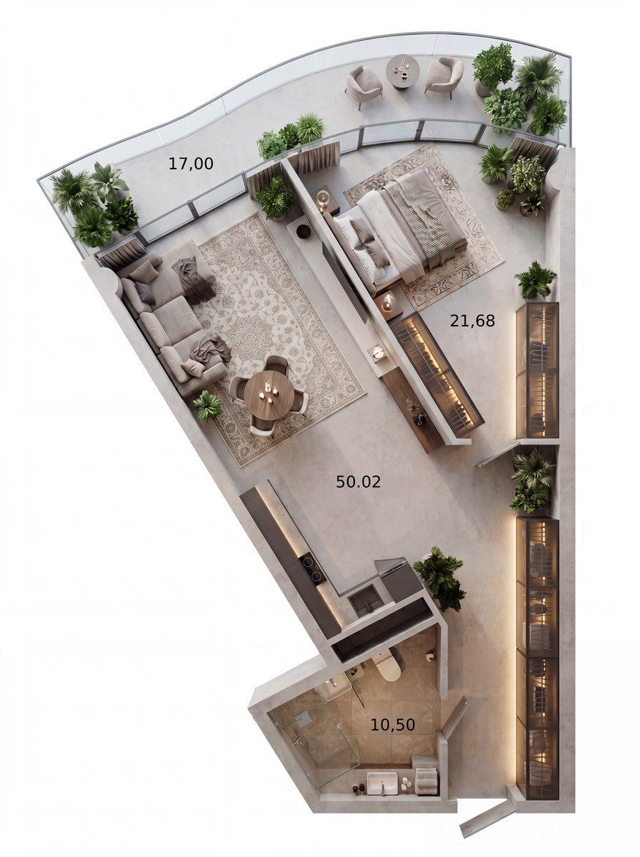 Satılır 2 otaqlı yeni tikili 99 m² — Mənzil, Bakı (2)