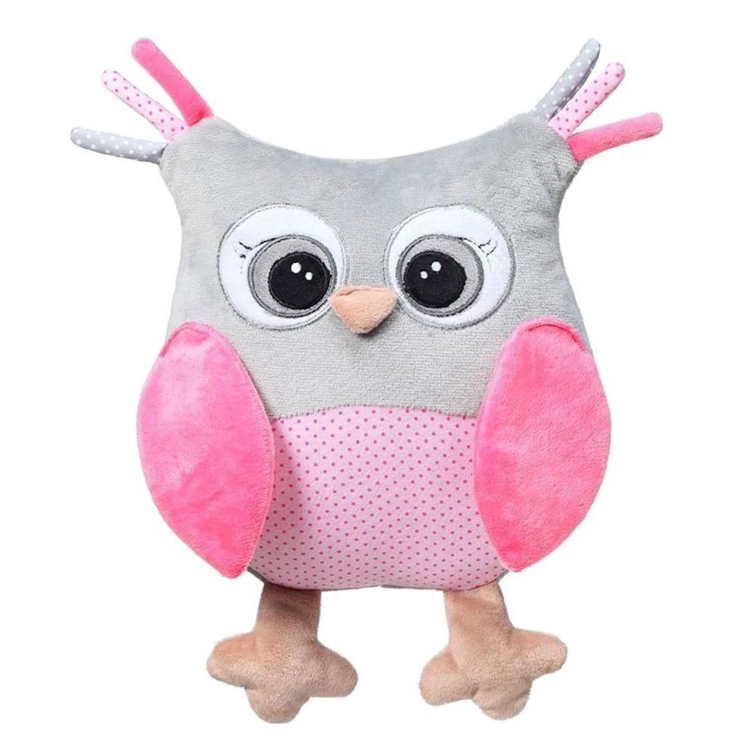 Yumşaq oyuncaq Babyono Сова Софія 441, poliester, boz/çəhrayı, 30 sm — Yumşaq oyuncaqlar, Bakı