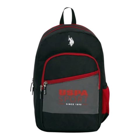 U.S. Polo Assn. 22020 Məktəbli Çantası - Rəng və dizayn: Qara əsas — Bakı