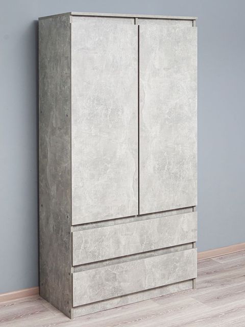 Paltar üçün şkaf Letta Chelsi,180x51.5x90 sm,LDSP,ağ (3563_Chelsi2Beton) — 380 ₼ · Bakı · Şkaflar Paltar üçün şkaf Letta Chelsi,180x51.5x90 sm,LDSP,ağ (3563_Chelsi2Beton) — Bakı