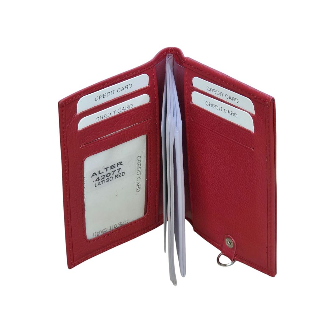 Dəri vizit kart qabı dəri Alter_42077_Red — Mallar, Bakı (2)