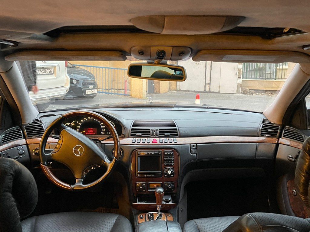 Mercedes S 320, 3.2 L, 2002 il, 483 000 km — Avtomobillər, Bakı (9)