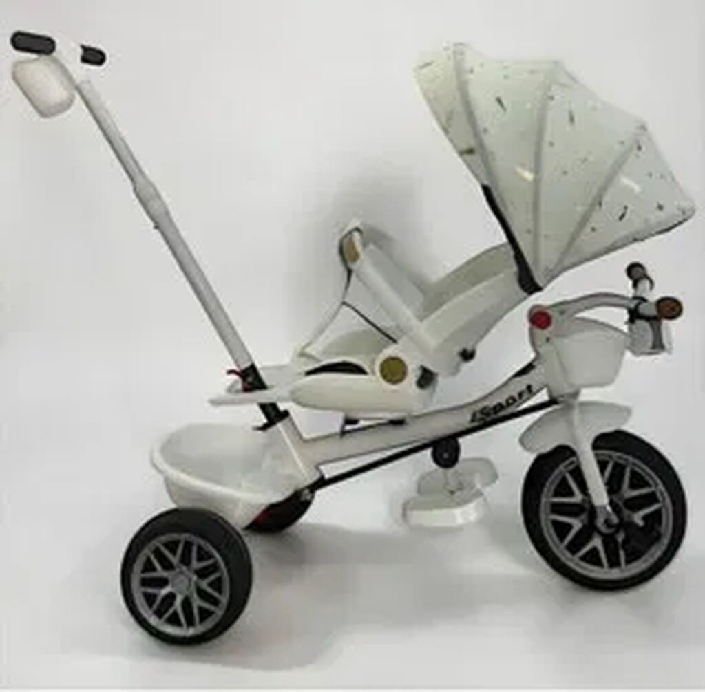 Uşaq Üçtəkərli Velosiped EB10 – Ağ (White) Körpənizin gəzintilərini — Uşaq velosipedləri, Bakı