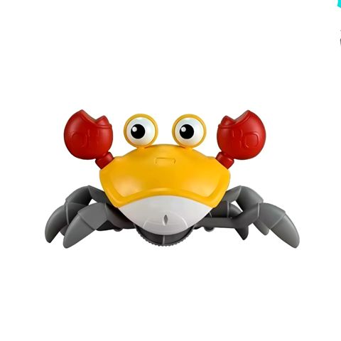 İnteraktiv oyuncaq Cute Crab, 21.8x10x12.4 sm, 12 aydan, sarı — Bakı