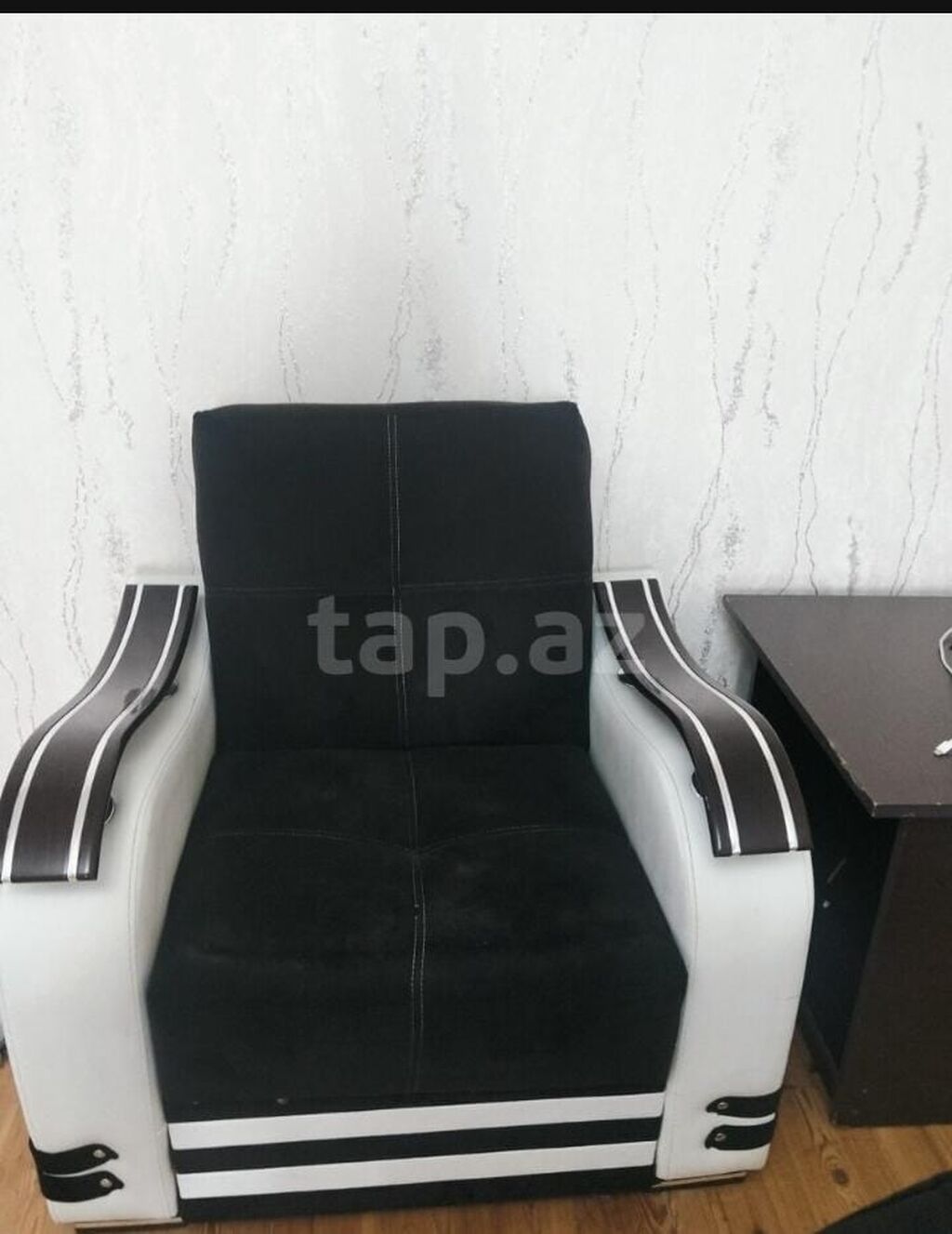 İşlənmiş, Divan-kravat, Kreslo, Bazalı, Açılan — Yumşaq mobilya dəstləri, Bakı (4)