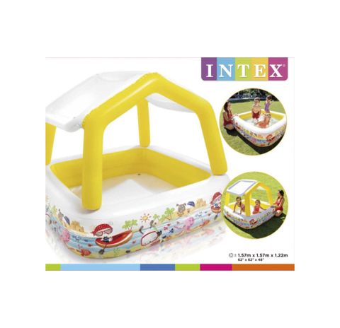 Uşaqlar üçün şişmə kvadrat oyun mərkəzi-hovuz Intex 57470 — Bakı