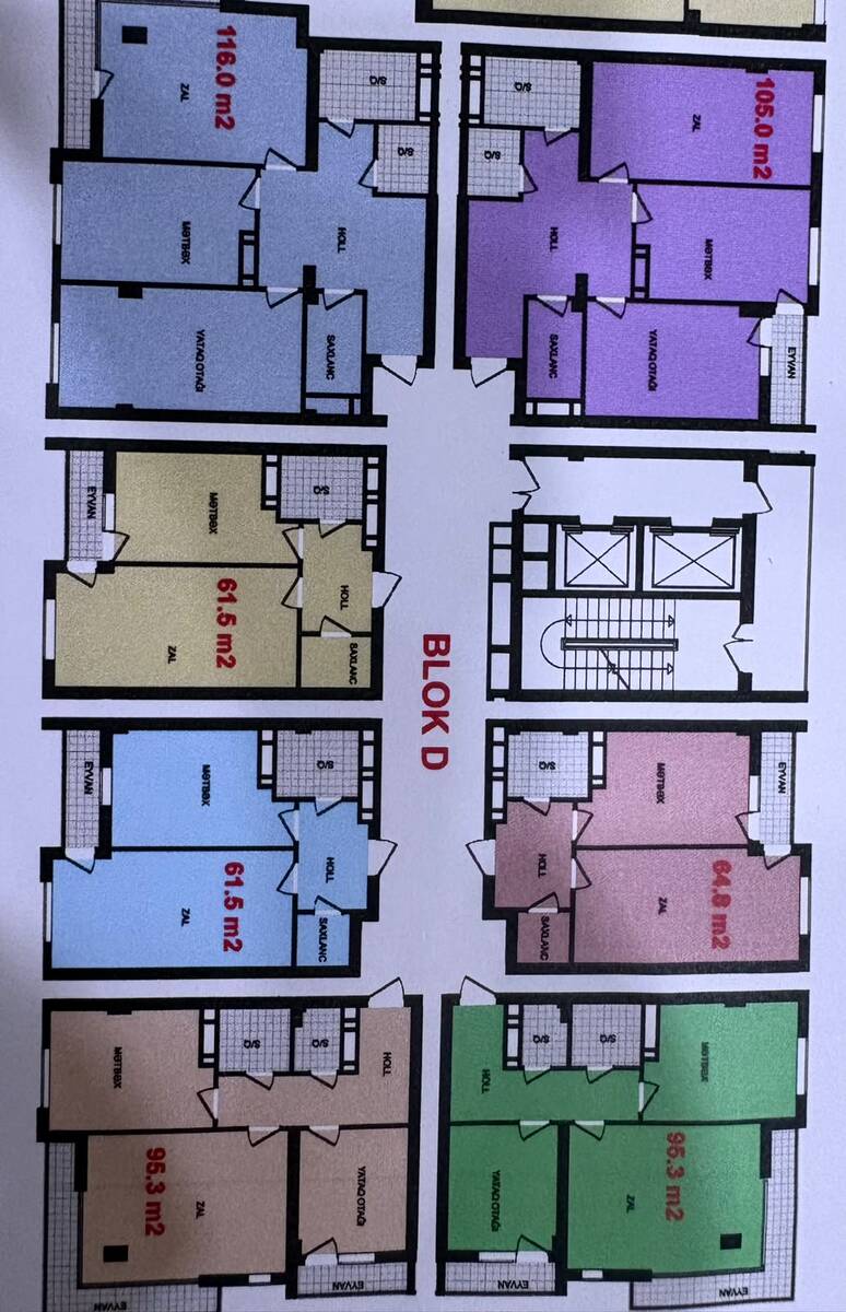 Satılır 2 otaqlı yeni tikili 93.5 m² — Mənzil, Bakı (5)