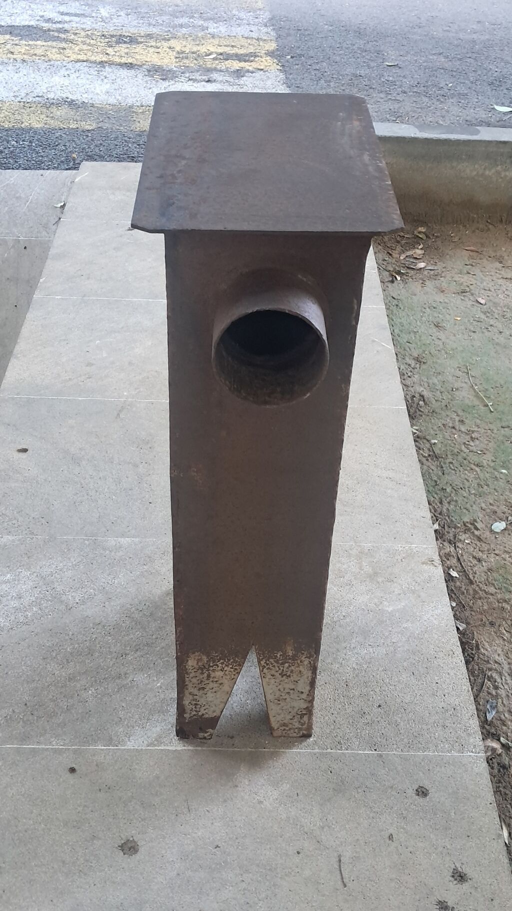 Metaldan hazırlanan odun/kömür sobası – vertikal tip - Material — Kaminlər, Bakı (2)