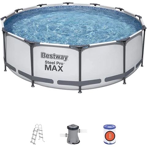 Peşəkar Bestway 56260 Steel Pro MAX Hovuz Dəsti (366x100 sm) — Bakı