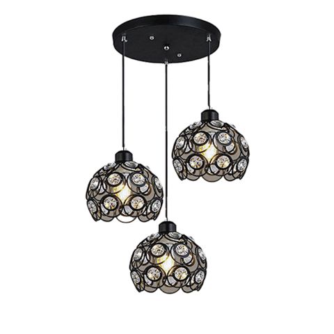 Asma çılçıraq Sparkled TM.31607 E27, qara — Bakı