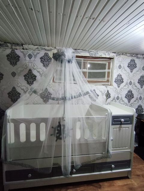 Oğlan və qız üçün, İşlənmiş, Dördbucaq, Beşik, Dəstsiz, Yellənmə mexanizmi ilə — 400 ₼ · Masallı · Bəşikləri Oğlan və qız üçün, İşlənmiş, Dördbucaq, Beşik, Dəstsiz, Yellənmə mexanizmi ilə — Masallı