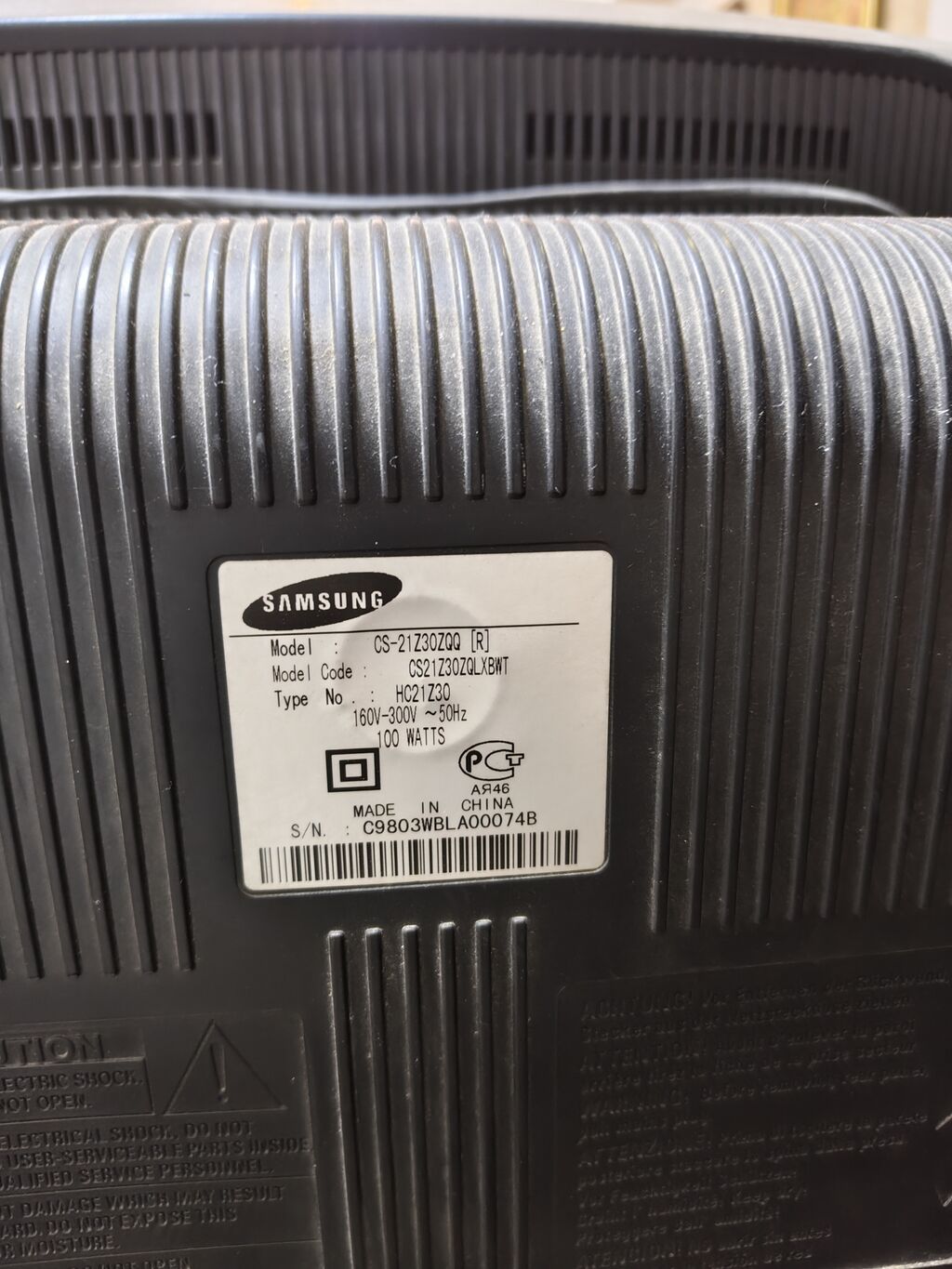 Samsung markalı kineskop televizor. Klassik qalın ekranlı modeldir — Televizorlar, Bakı (3)