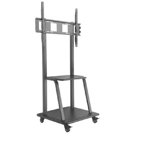 Floor Wheels Stand Screen Size 60-105 Carrying Weight 150Kg With Metal Shelf — 493 ₼ · Bakı · İnteraktiv panellər və LED ekranlar Floor Wheels Stand Screen Size 60-105 Carrying Weight 150Kg With Metal Shelf — Bakı