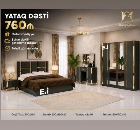 İkinəfərlik çarpayı, Yeni — 760 ₼ · Digah · Yataq otağı mobilya dəstləri İkinəfərlik çarpayı, Yeni — Digah