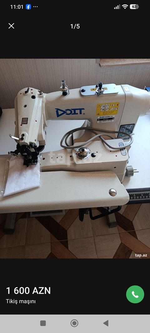 Doıt sənaye tikiş maşını - Model: Doıt (etiketdə “Doıt Group Lımıted” — 200 ₼ · Digah · Tikiş və işəmə maşınları Doıt sənaye tikiş maşını - Model: Doıt (etiketdə “Doıt Group Lımıted” — Digah