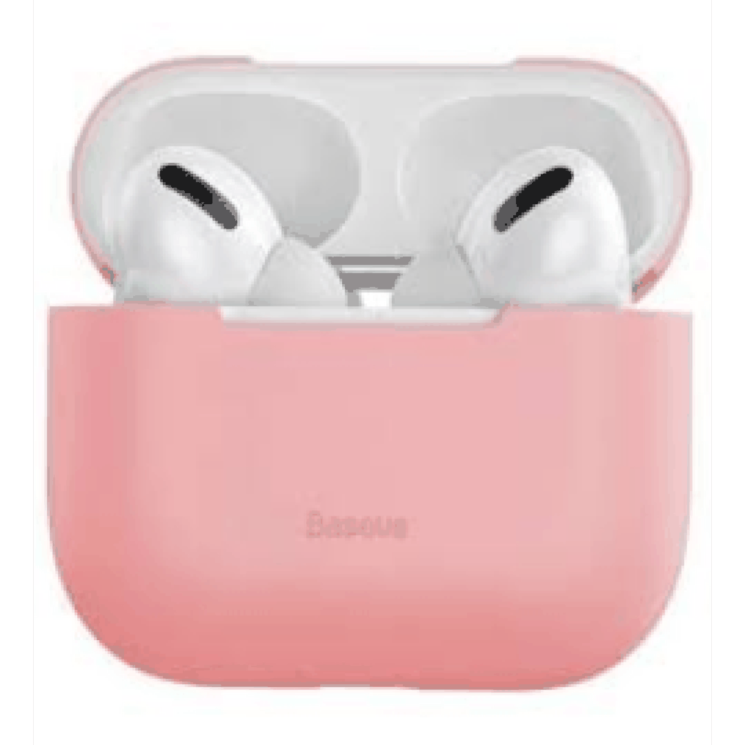 AirPods Pro Qulaqlıqları üçün qoruyucu çanta Airpods Pro Çəhrayı WIAPPOD-ABZ04 üçün Baseus silika qutusu — Telefonlar və qadjetlər, Bakı (4)