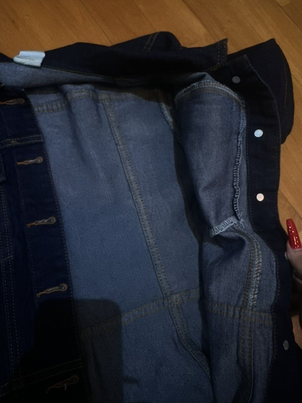 Denim qısa don - Model: A-kesim, alt hissəsi ətək kimi açılan siluet — Gündəlik paltarlar, Bakı (3)