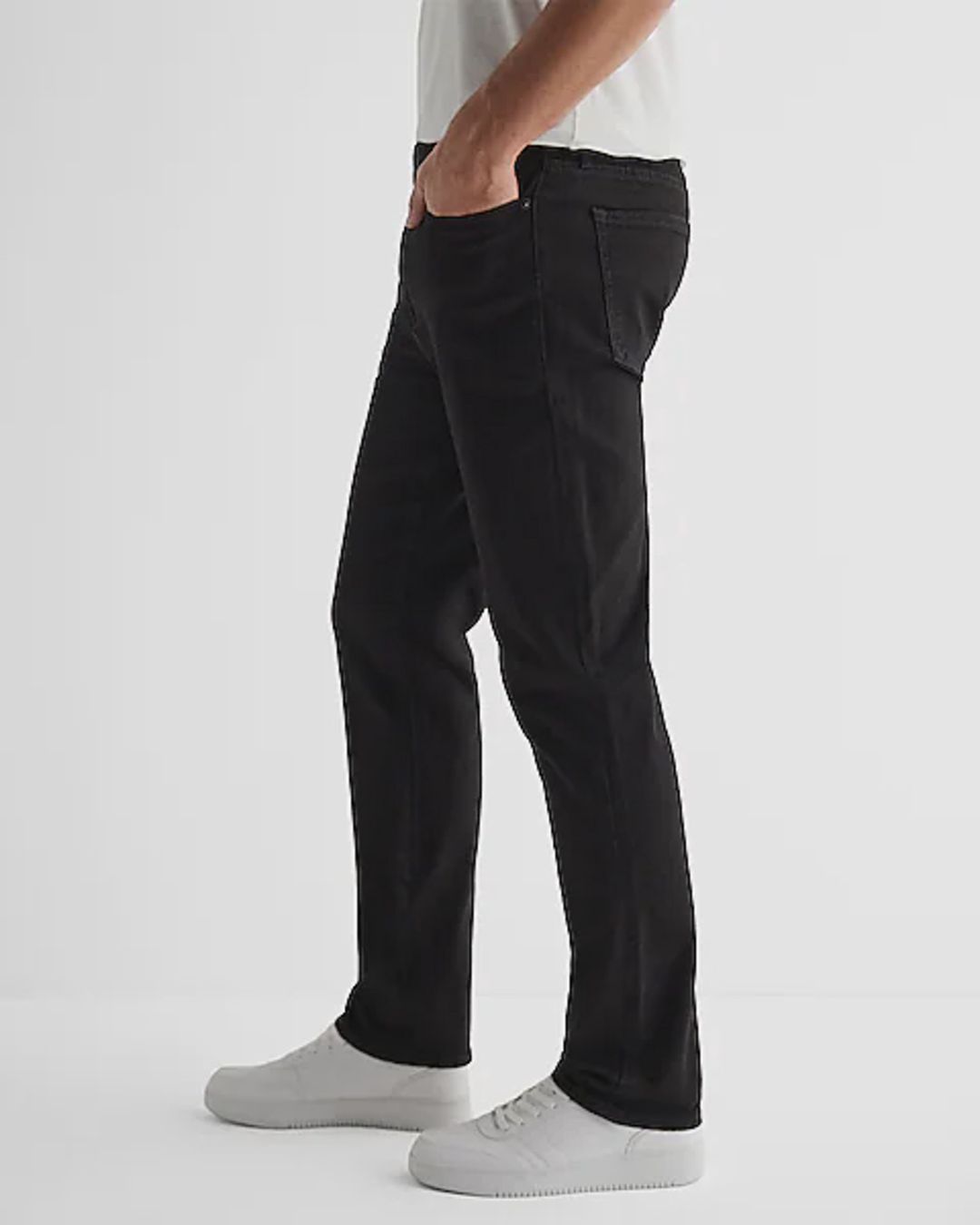 Kişilər üçün düz cins Mens jeans_black, qara, pambıq/polyester/elastan, ölçü 40 — Mallar, Bakı (2)