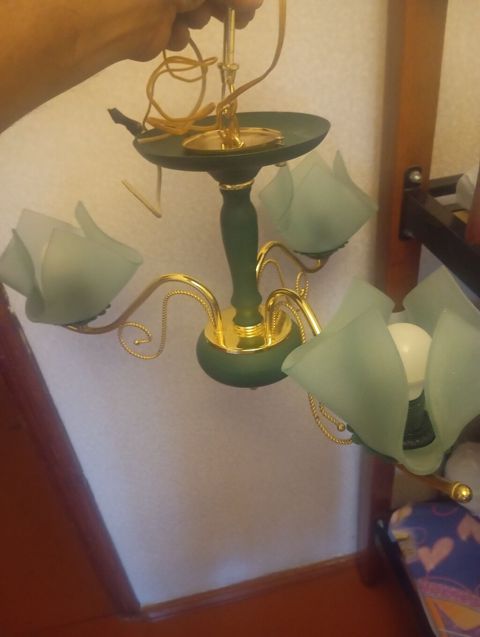 Çılçıraq, 4 lampa, Metal — Xırdalan