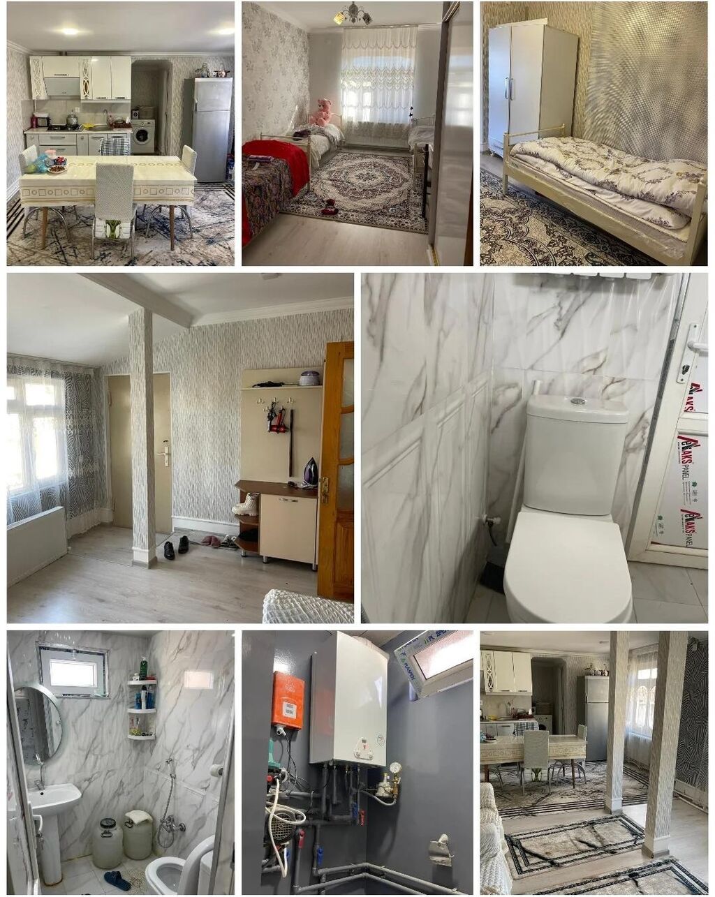 İcarəyə verilir: mebellə təchiz edilmiş 2 otaqlı həyət evi - Plan — Ev, villa, Gəncə (6)