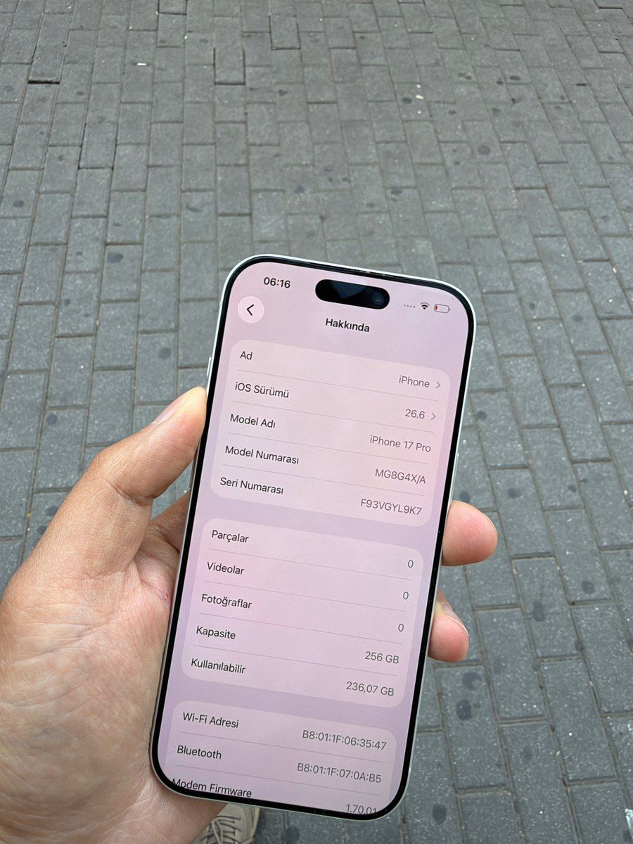 Apple iPhone 17 Pro Silver 256GB/12GB — Smartfonlar, Bakı (8)