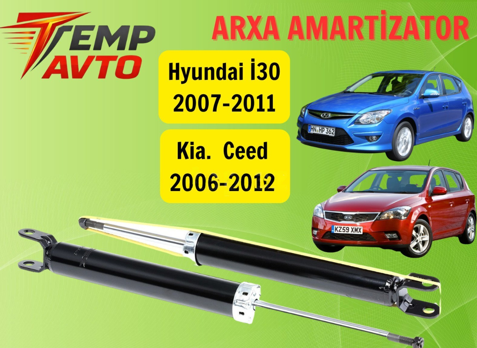 Arxa amortizator Hyundai i30 2007-2011 — Bakı