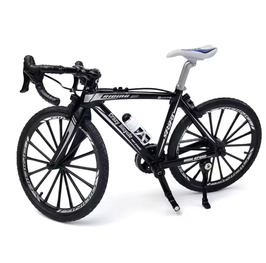 Kolleksiya oyuncaq velosipedi F35-ag-346, plastik/rezin, qara/ağ, 19x10 sm — Mallar, Bakı