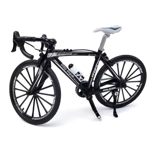 Kolleksiya oyuncaq velosipedi F35-ag-346, plastik/rezin, qara/ağ, 19x10 sm — Bakı