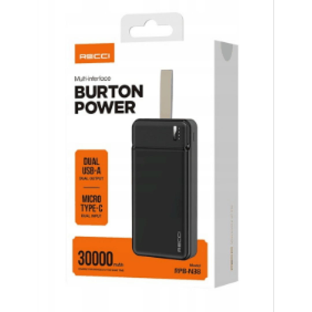 Xarici akkumulyator Recci RPB-N38 Burton, 30000 mAh — Telefonlar və qadjetlər, Bakı (3)