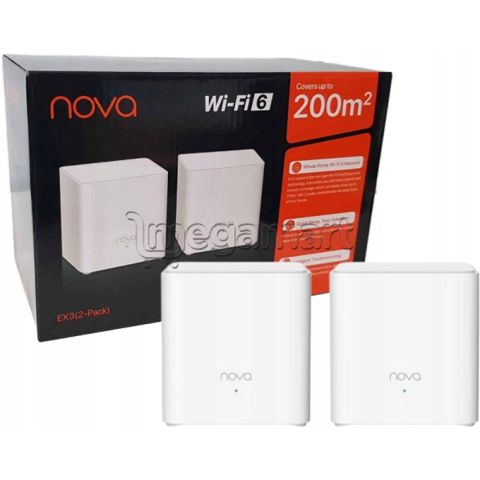 Mesh marşrutlaşdırıcısı Tenda Nova EX3 (2-pack) AX1500 Mesh WiFi 6 router (AC1501) — Bakı