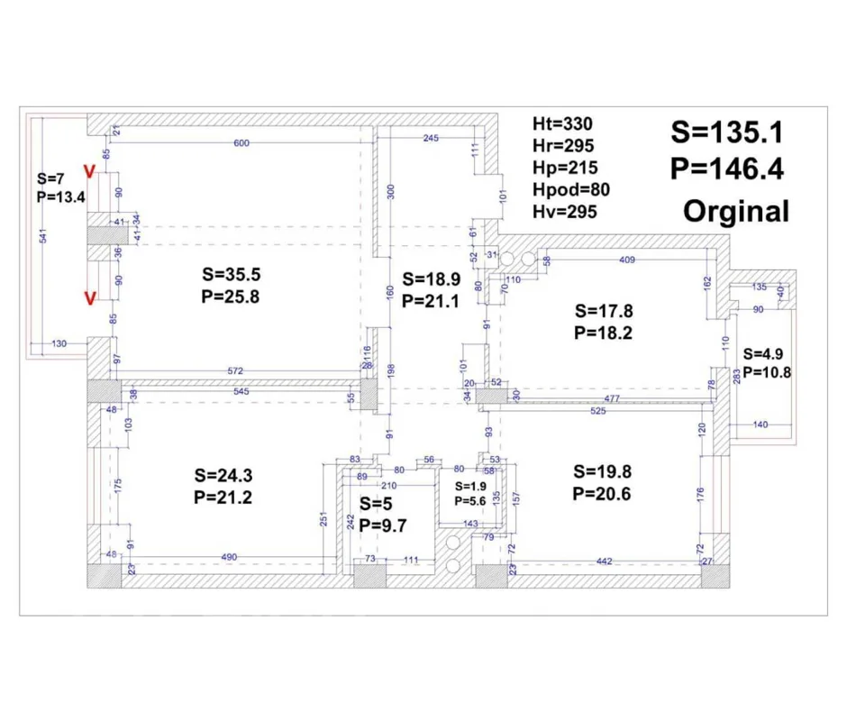 3 otaqlı mənzil, 135 m², Qarabağ atları küç — Mənzil, Bakı (5)
