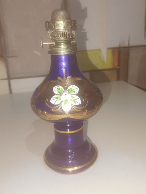 Mavi şüşədən dekorativ nöyüt lampası - Material: kobolt-mavi şüşə — 50 ₼ · Masazır · Digər Mavi şüşədən dekorativ nöyüt lampası - Material: kobolt-mavi şüşə — Masazır