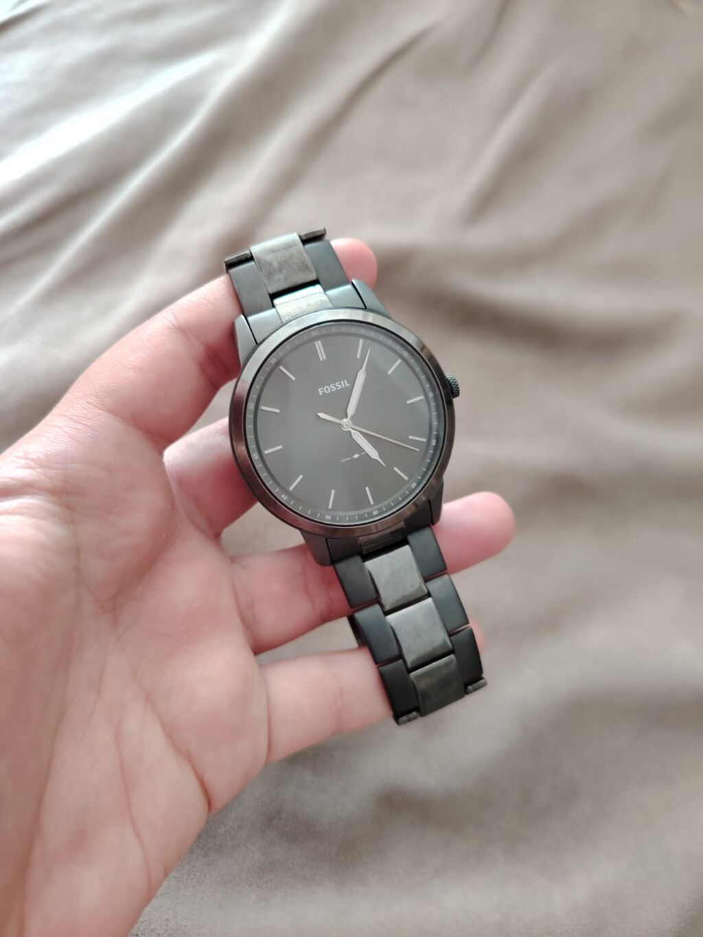Fossil kişi saatı – model FS5459 - Minimalist dizaynlı, tünd — Qol saatları, Bakı (2)