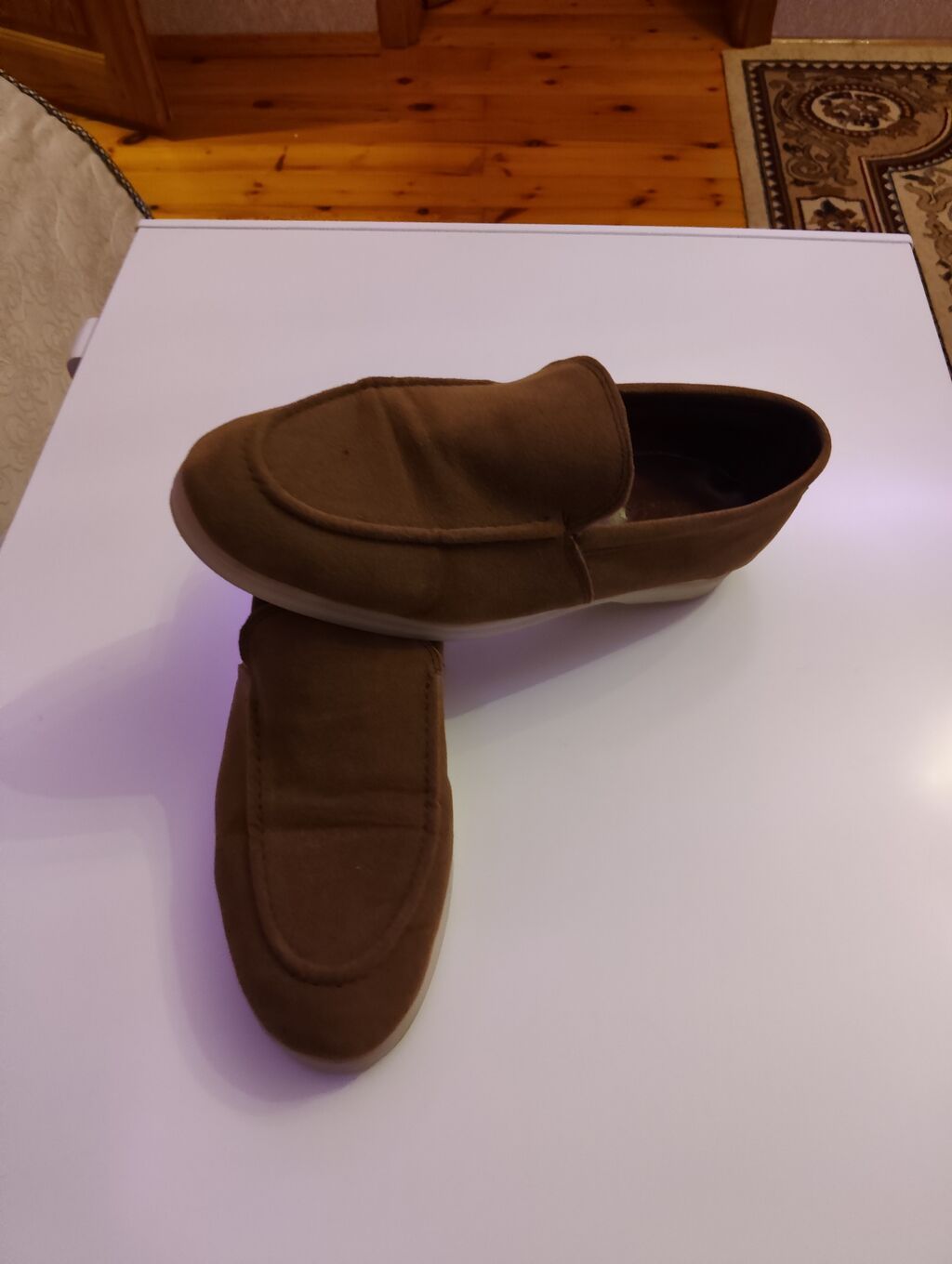 Kişi mokasinləri - Rəng: tünd qəhvəyi (brown) - Model: bağsız — Ayakkabılar, Masazır (4)