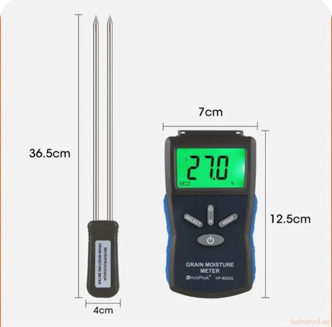 HoldPeak HP-8032 G Professional Rəqəmsal Hiqrometr (Nəmölçən) — Bakı