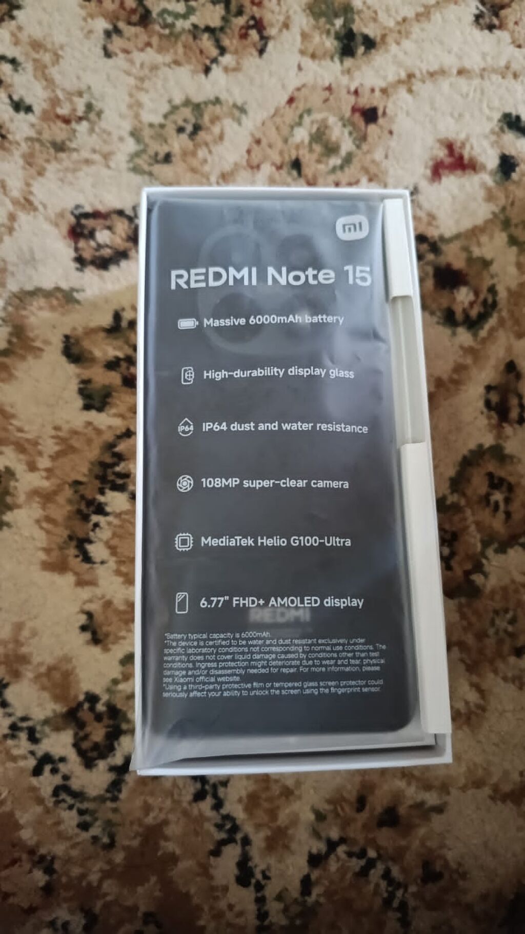 Xiaomi Redmi Note 15 – smartfon Xüsusiyyətlər: - 6.77" FHD+ AMOLED — Xiaomi, Bakı (4)