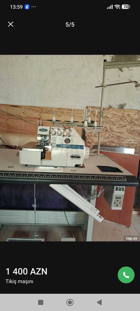 Overlock tikiş maşını – Dott KF/W-4 seriyası - 4 iplik/2 iynəli — 350 ₼ · Digah · Tikiş və işəmə maşınları Overlock tikiş maşını – Dott KF/W-4 seriyası - 4 iplik/2 iynəli — Digah