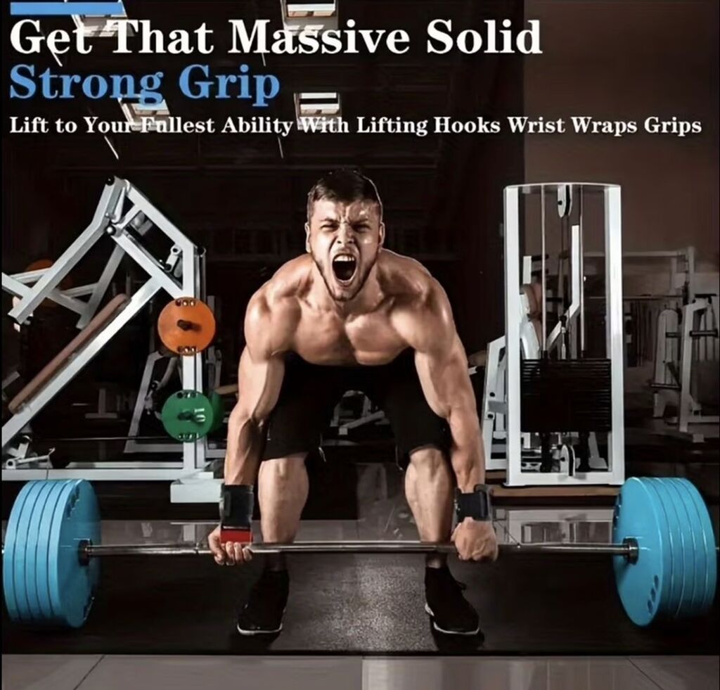 Məhsul: Fitnes üçün bilək qarmaqları (wrist lifting hooks) Təsvir — Fitness və yoqa, Digah (3)