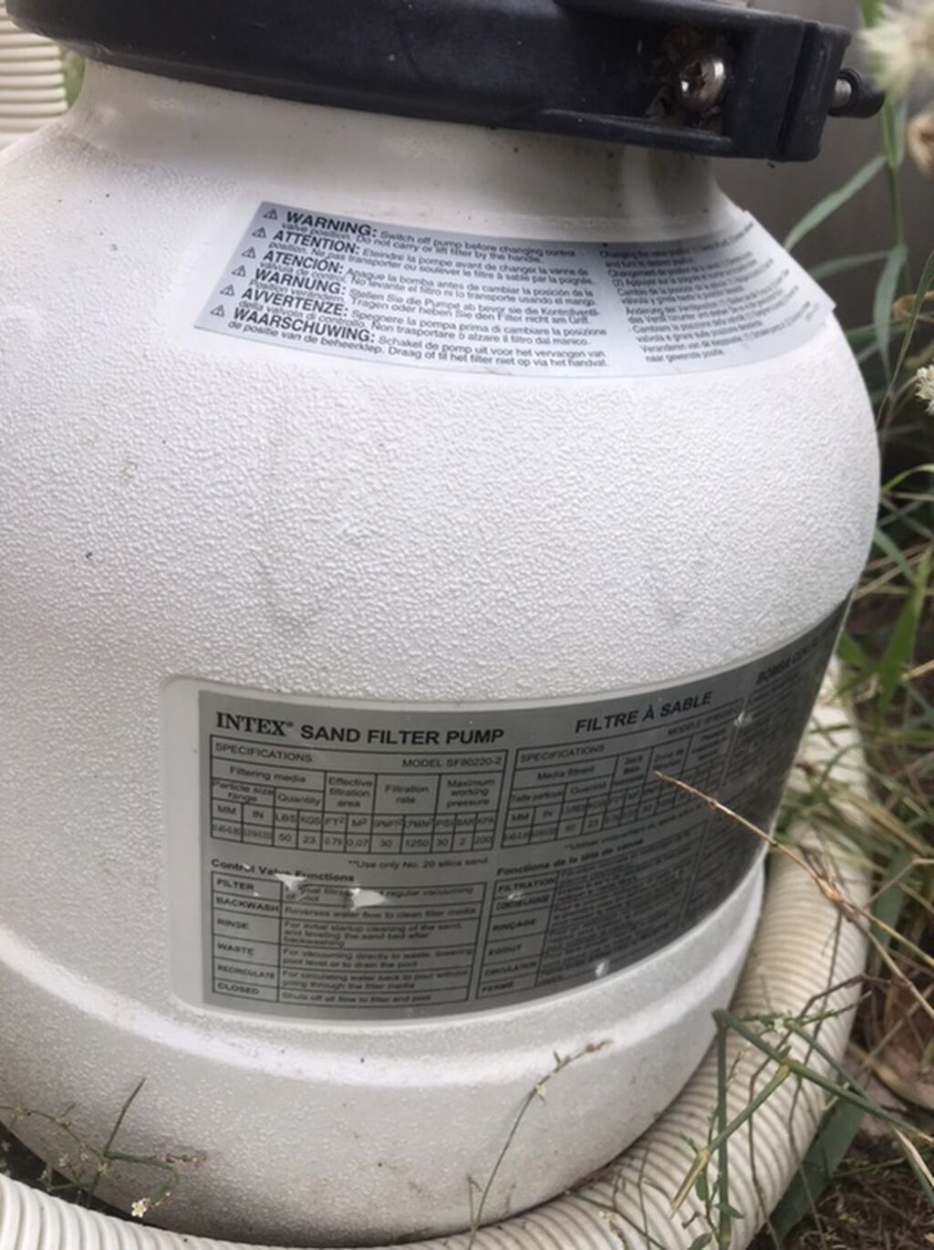 İntex qumlu hovuz filtrləmə nasosu - Brend/model: Intex Sand Filter — Su nasosu, Novxanı (2)