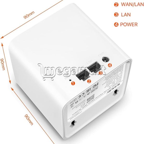 Mesh Sistem (marşrutlaşdırıcısı) Tenda Nova Mesh MW3 AC2100 Business Wireless — Kabelləri, adapterlər və keçidçilər, Bakı (3)