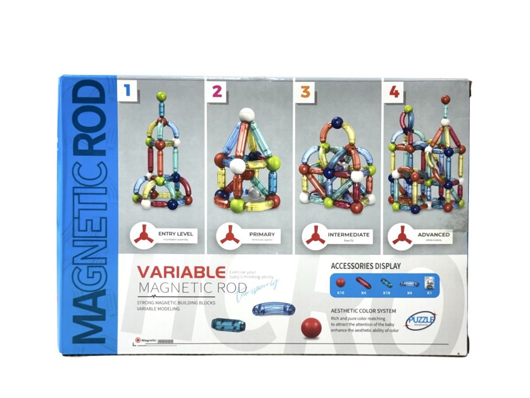 Maqnit konstruktor Jiazhi Toys Variable Magnetic Rod, 28 əşya, 3+ yaş — Mallar, Bakı (2)