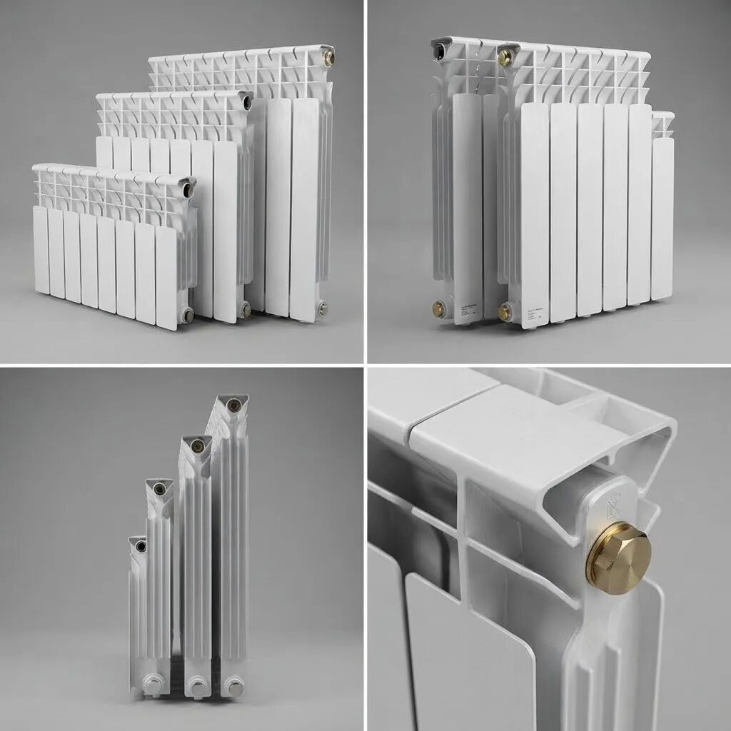Marcella 200C2 200 mm Alüminium Seksiyalı İstilik Radiatoru Marcella — Radiatorlar, Bakı (2)