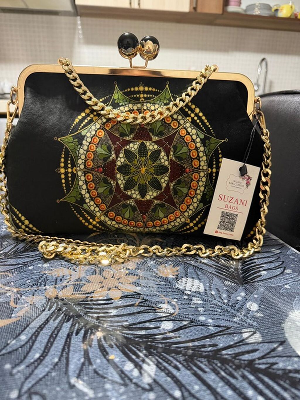 Suzani Bags markalı zərif çanta - Material: Səhifəli, möhkəm — Çantalar, çamadanlar, cüzdanlar, Bakı
