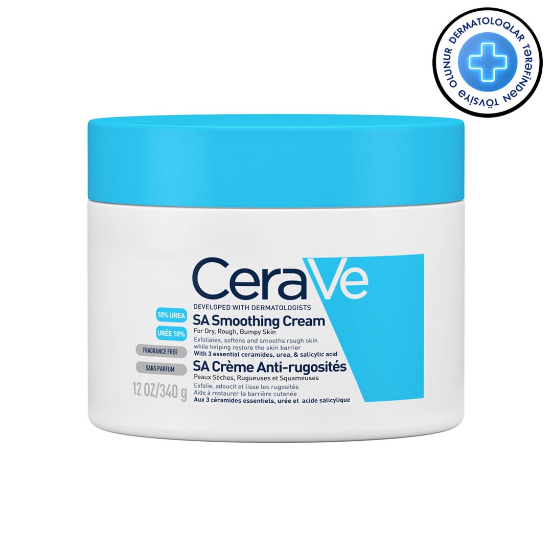 Üz üçün krem CeraVe SA Smoothing Cream yumşaldıcı quru dəri üçün 340 q — Mallar, Bakı
